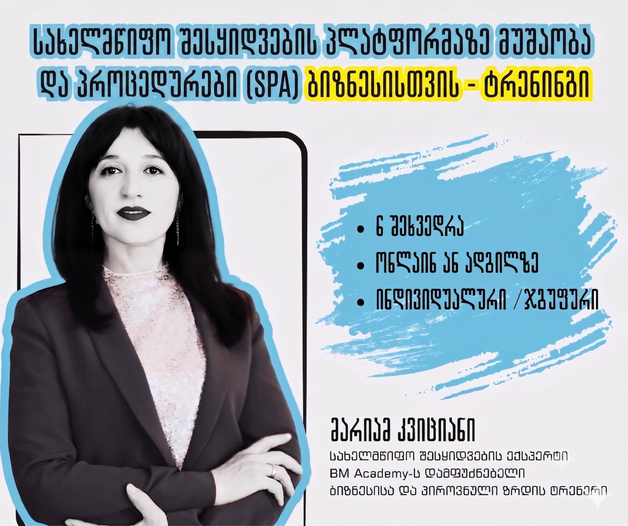სახელმწიფო შესყიდვების პლატფორმაზე მუშაობა და პროცედურები (SPA) ბიზნესისთვის